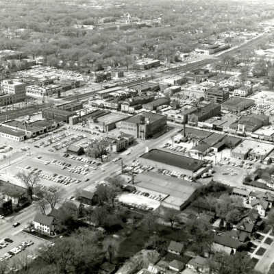 Aerial View, Downtown Elmhurst