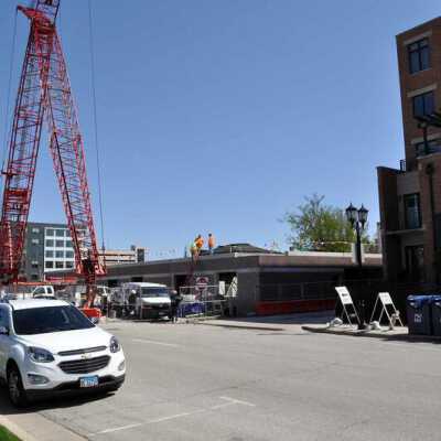 Construction of condominium complex at 105 S. Cottage Hill Avenue