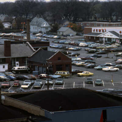 View of Elmhurst looking northeast from the roof of the Elmhurst National Bank Building