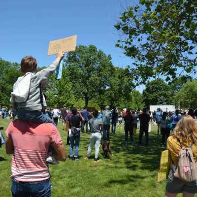 Elmhurst Family Walk for Racial Justice in Wilder Park