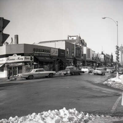York Street looking northwest from First Street