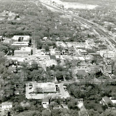 Aerial View, Downtown Elmhurst