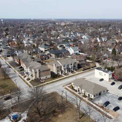 Aerial View, Intersection of S. York and South Streets