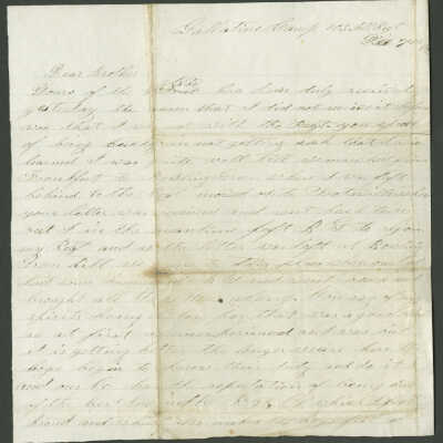 Civil War-era Letter to Frederick Fischer