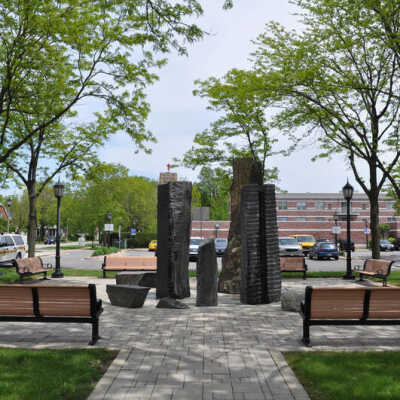 Millennium Fountain at Elmhurst City Hall