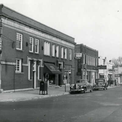 First Street, looking east
