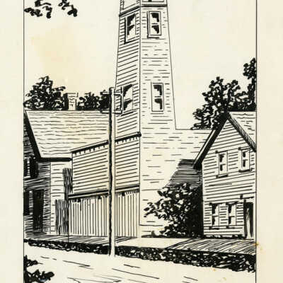 Illustration, Fire Department Curfew Tower