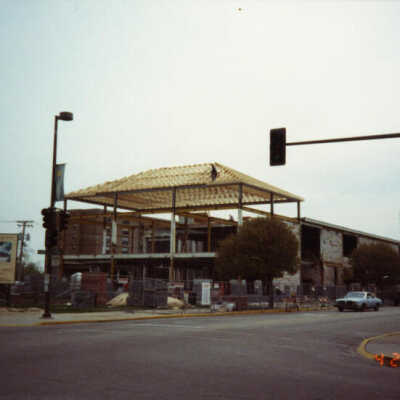 Elmhurst City Hall, under construction