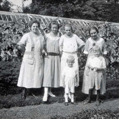 Women and Children at a Greenhouse