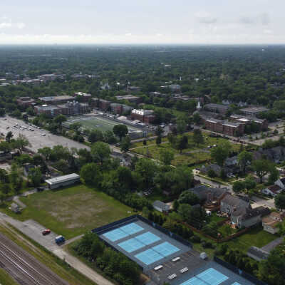 Aerial View of Elmhurst University