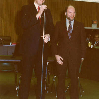Mayor Abner Ganet with Illinois Governor James Thompson