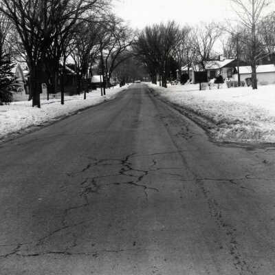 Third Street, looking west from Elm Avenue