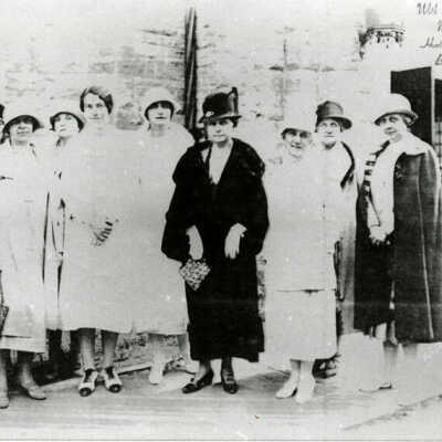 Louisa Yeomans King with group