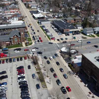 Aerial View, N. York Street and North Avenue