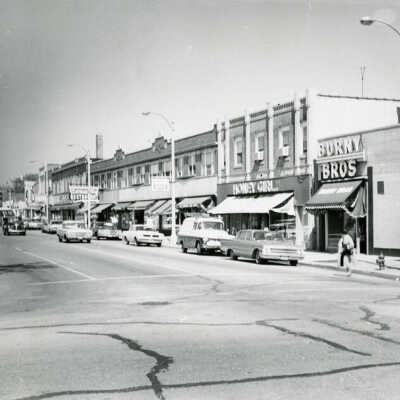 First Street, looking west