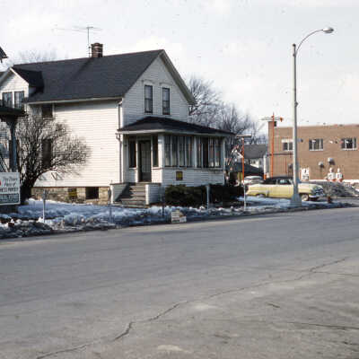Addison Avenue and Second Street, west side
