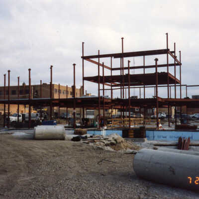 Elmhurst Police Station, under construction