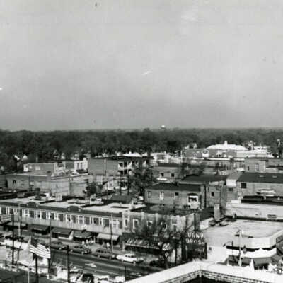 Railroad Station construction on First Street