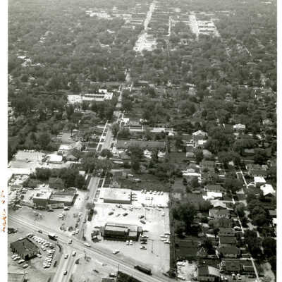 Aerial View, York and Lake Streets