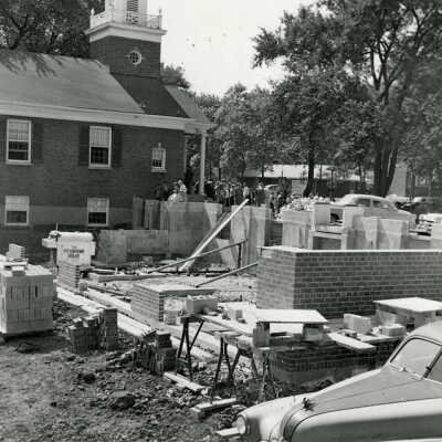 First Baptist Church, construction of educational building