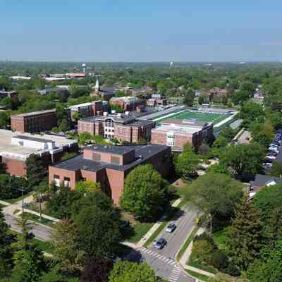Aerial View of Elmhurst University
