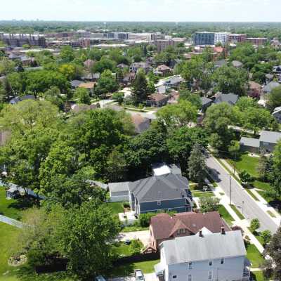 Aerial View, Central Elmhurst
