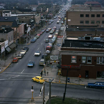 View of Elmhurst from the roof of the Elmhurst National Bank Building
