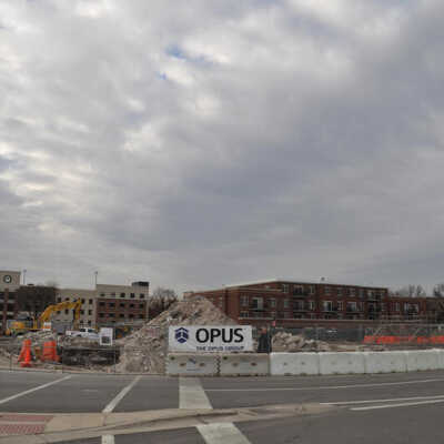 100 N. Addison, after demolition