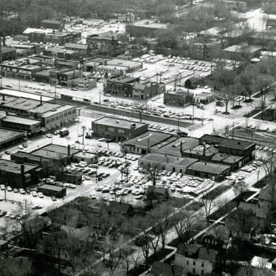 Aerial View of Downtown Elmhurst