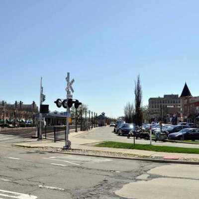 East View from Cottage Hill-Addison Railroad Crossing