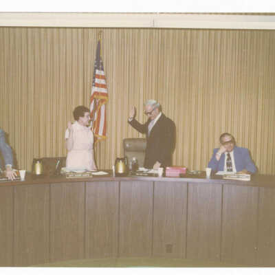 Elmhurst City Clerk Dorothy Lentz swearing in ceremony
