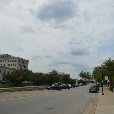 View of E. First Street