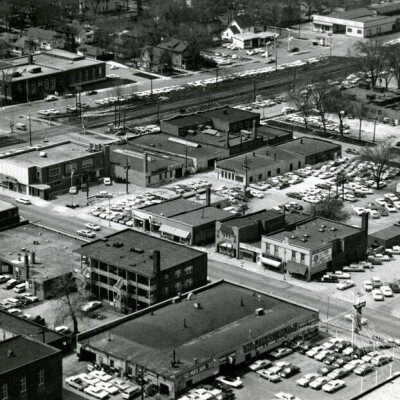 Aerial View of Downtown Elmhurst
