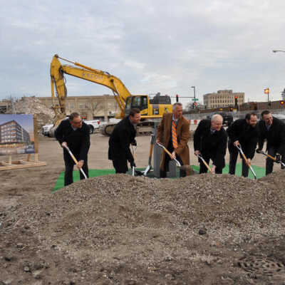 100 N. Addison, Opus Development Groundbreaking