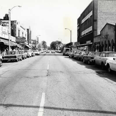 York Street, north from 118 N. York
