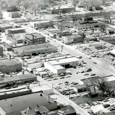 Aerial View of Downtown Elmhurst