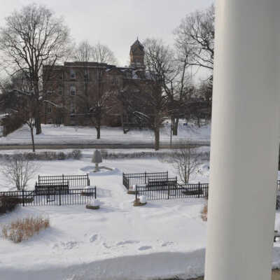 Elmhurst College from Wilder Mansion