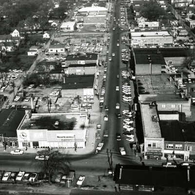 Aerial View of Downtown Elmhurst