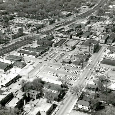 Aerial View of Downtown Elmhurst
