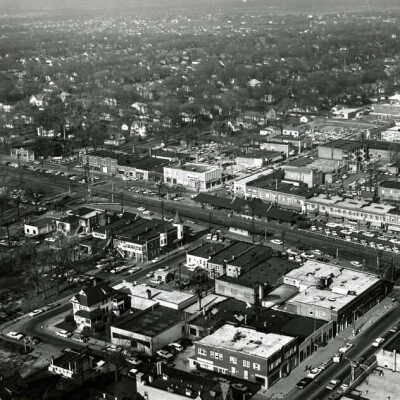Aerial View of Downtown Elmhurst