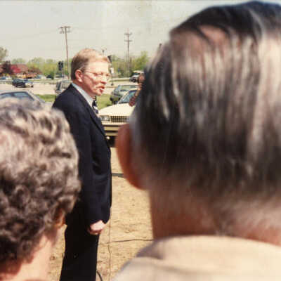 Mayor Garrigues at Lexington Square Groundbreaking