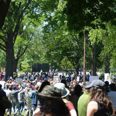 Elmhurst Family Walk for Racial Justice in Wilder Park
