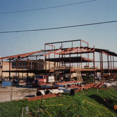 Elmhurst Police Station, under construction