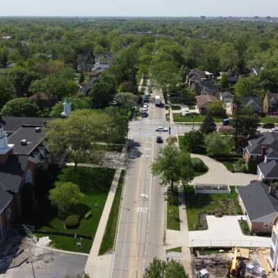 Intersection of S. York Street and St. Charles Road
