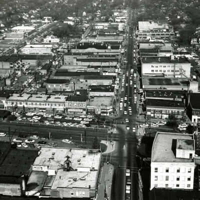 Aerial View of Downtown Elmhurst