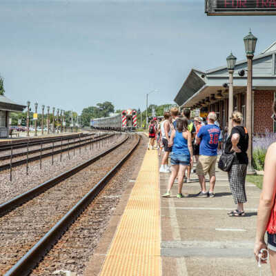 Metra Station on First Street