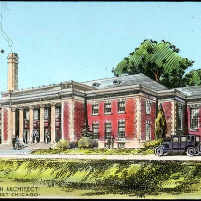 Elmhurst College, architectural rendering of Gymnasium