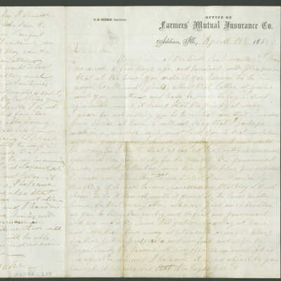 Civil War-era Letter to Frederick Fischer