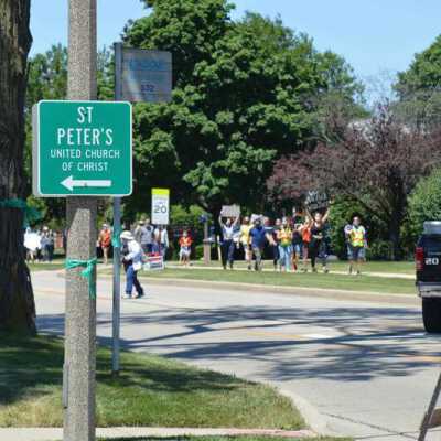 Elmhurst Family Walk for Racial Justice on S. York Street