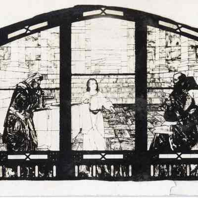 Elmhurst Methodist Church, stained glass window